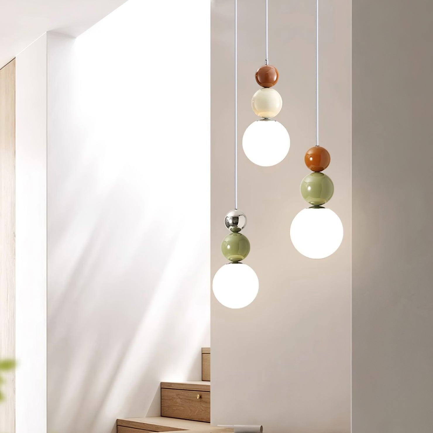 Nordic Cream Moderne Eenvoudige Dot Hanglamp HL460