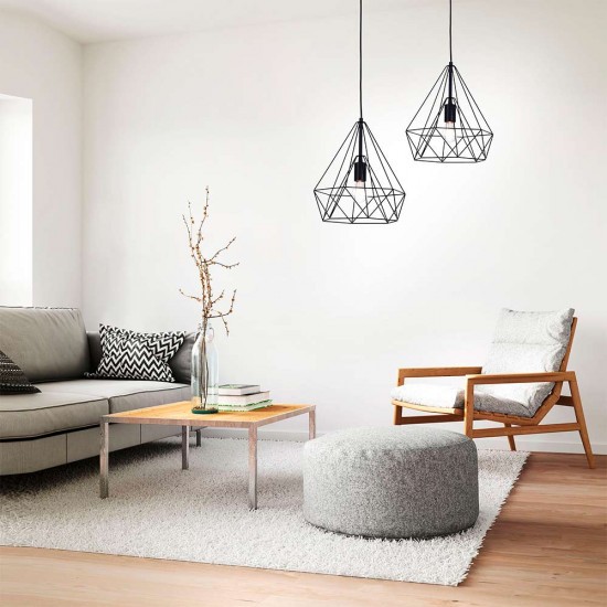 Zwarte Draad Hanglamp