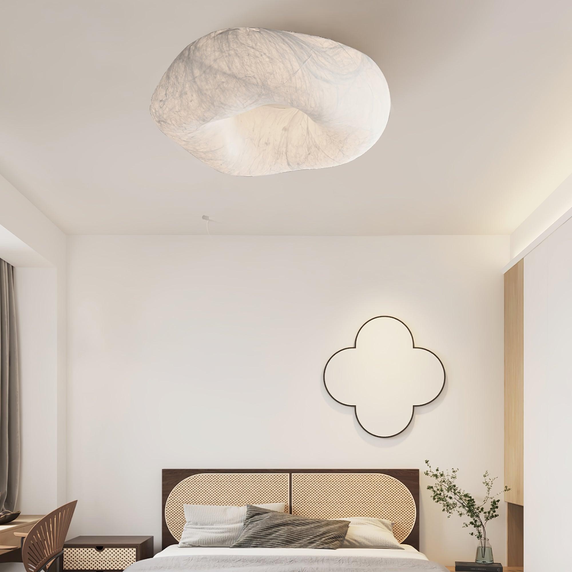 Moderne eenvoudige zijden LED-plafondlamp voor de woonkamer HL920