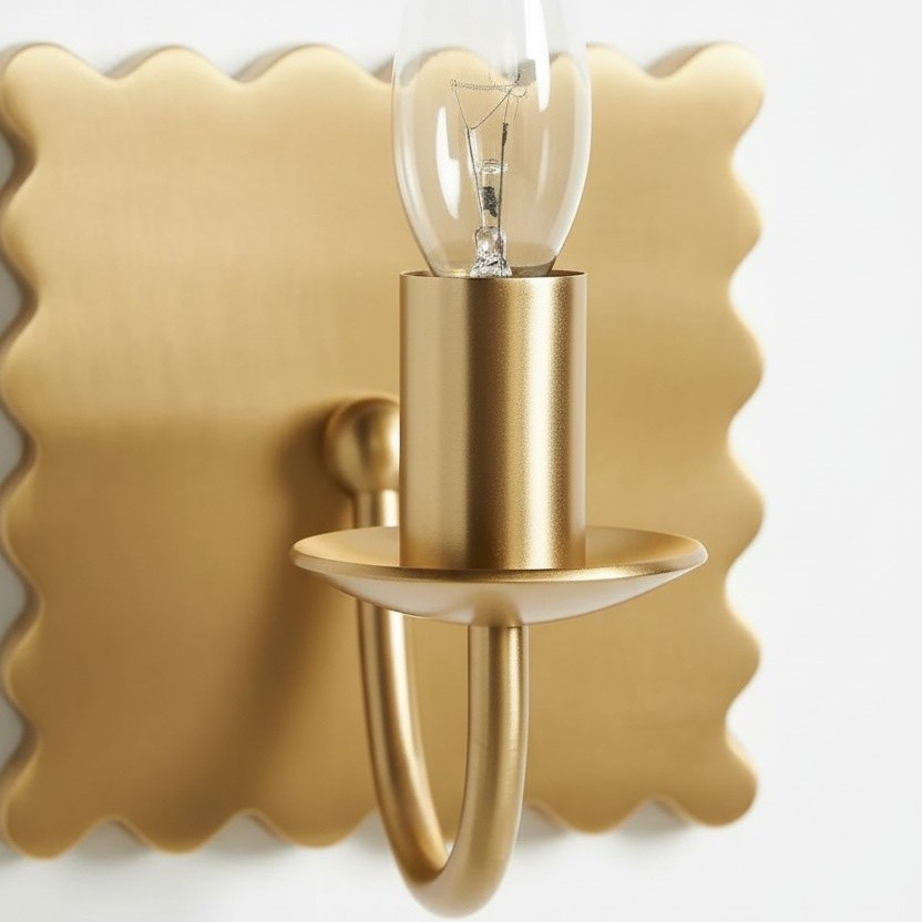 Modo decoratieve wandlamp - Moderne golvende metalen wandlamp voor slaapkamers en gangen HL1890