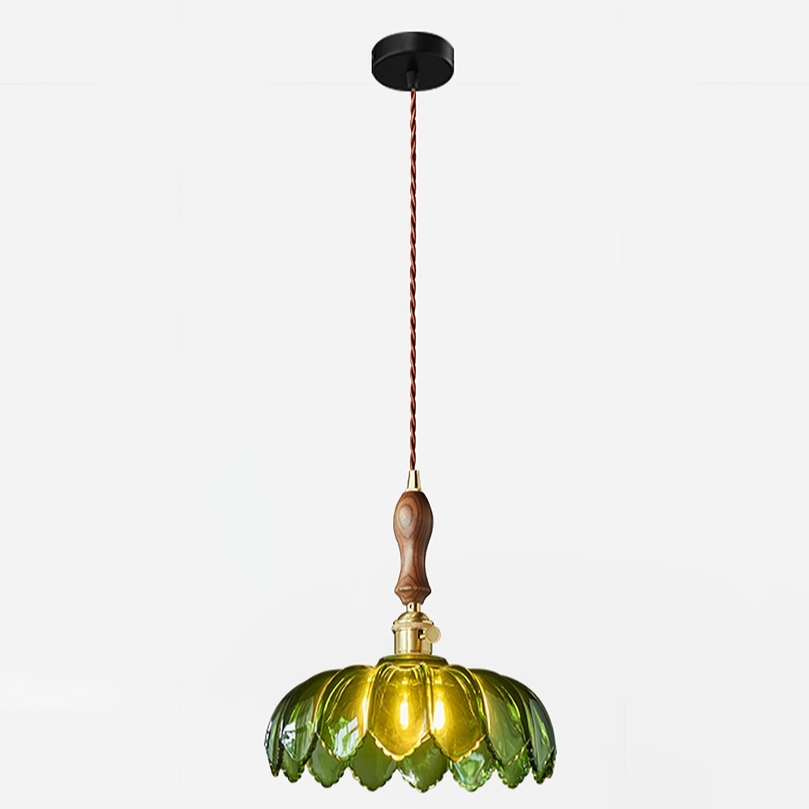 Retro Petal Groene Hanglamp HL600