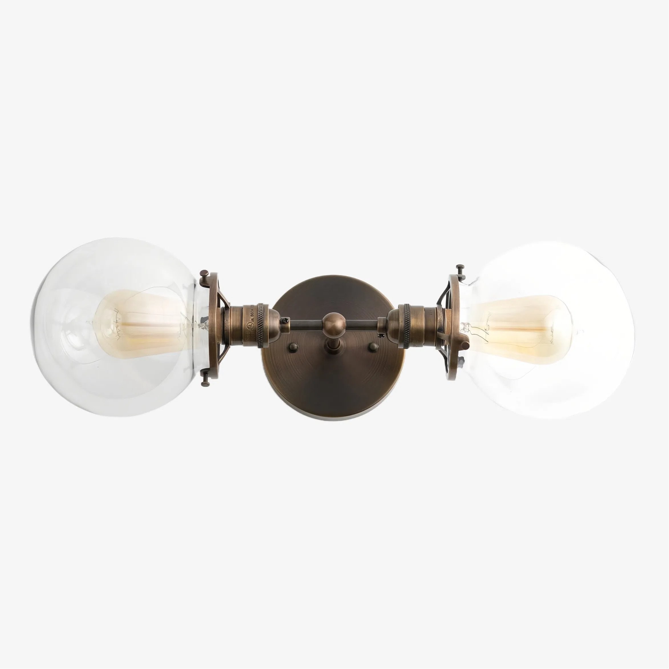 Lumio Globe Industriële Badkamerverlichting - Moderne Dubbele Bol Wandlamp HL1705