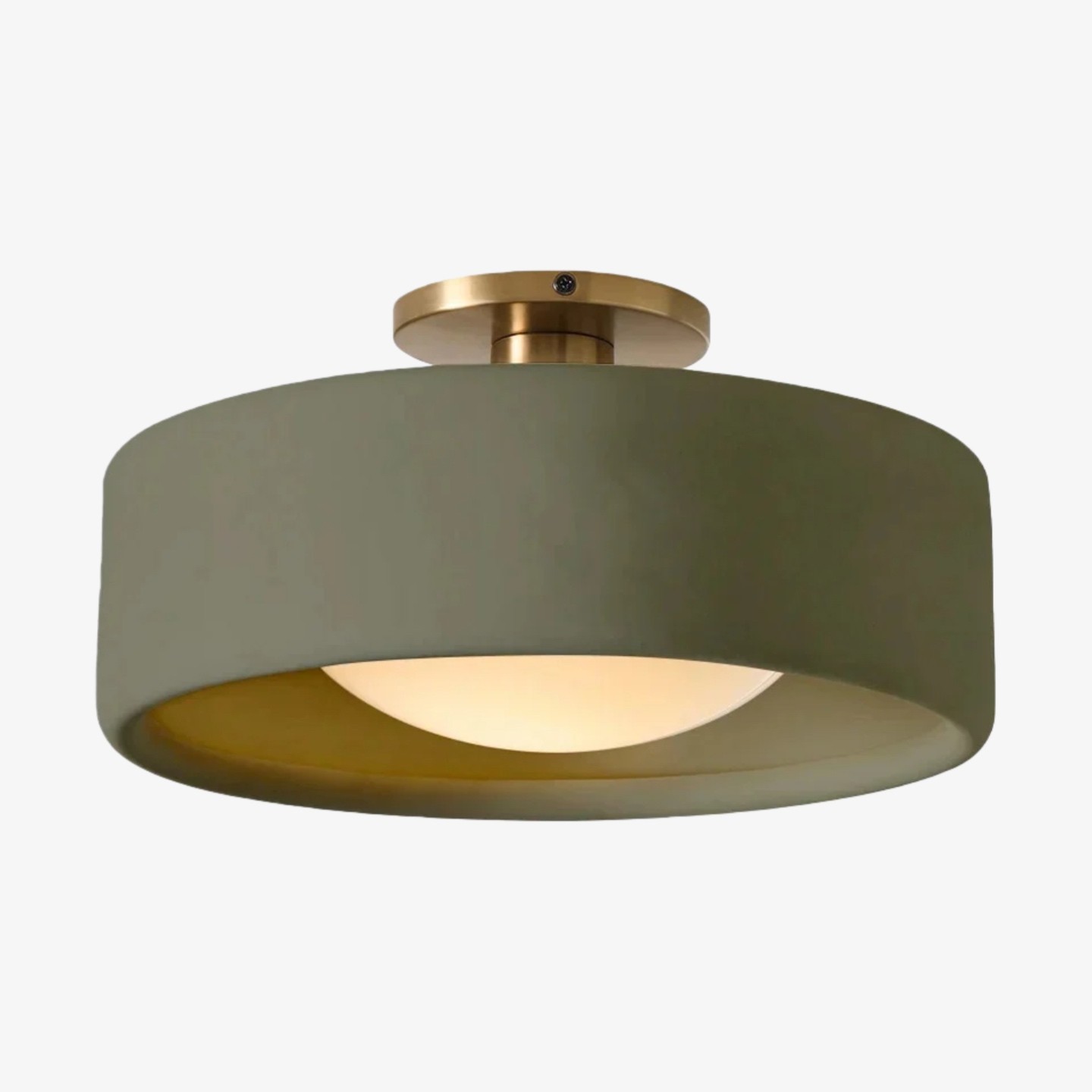 Cerova moderne porseleinen plafondlamp met elegante ivoorkleurige kap HL1621