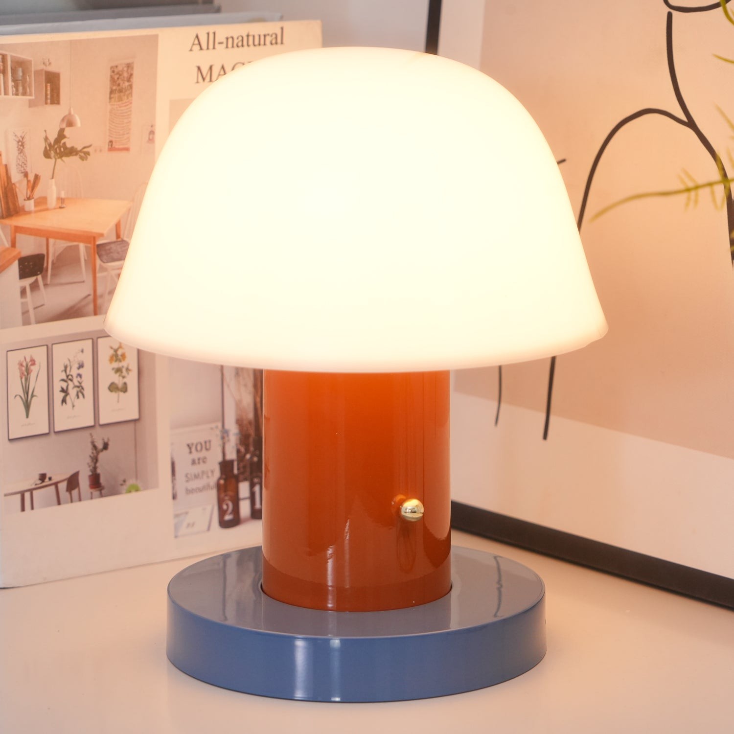 Minimalistische Paddenstoel Snoerloze Tafellamp HL679