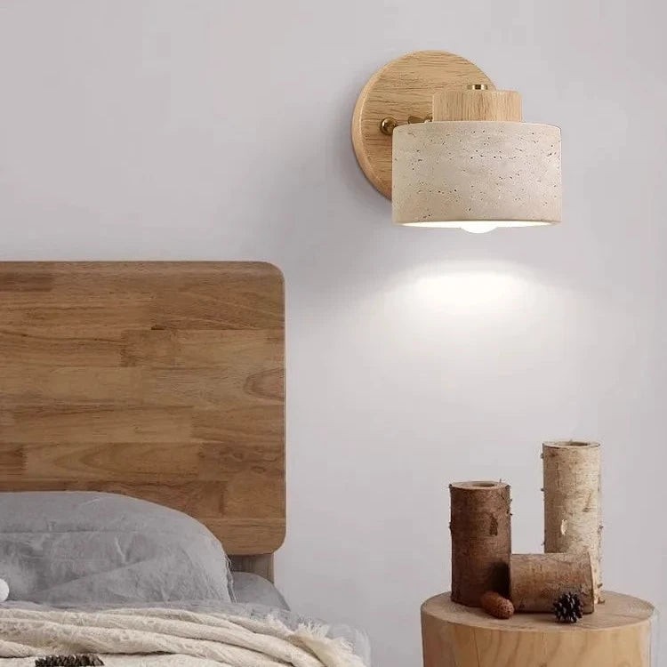 Studie Lezen Minimalistische Travertijn Stenen Wandlamp HL1269