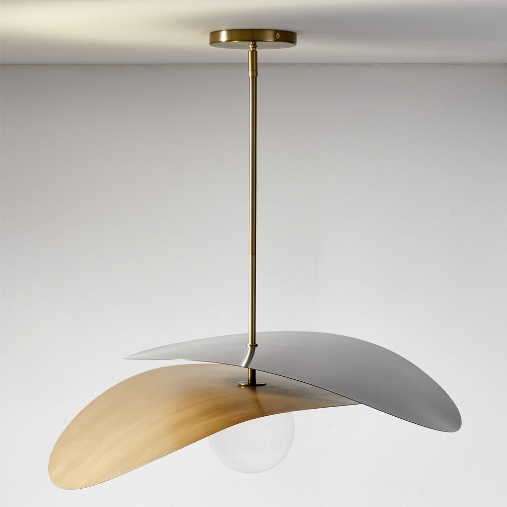 Nordic Simple Dubbellaags Bolvormige Glazen Kroonluchter HL655