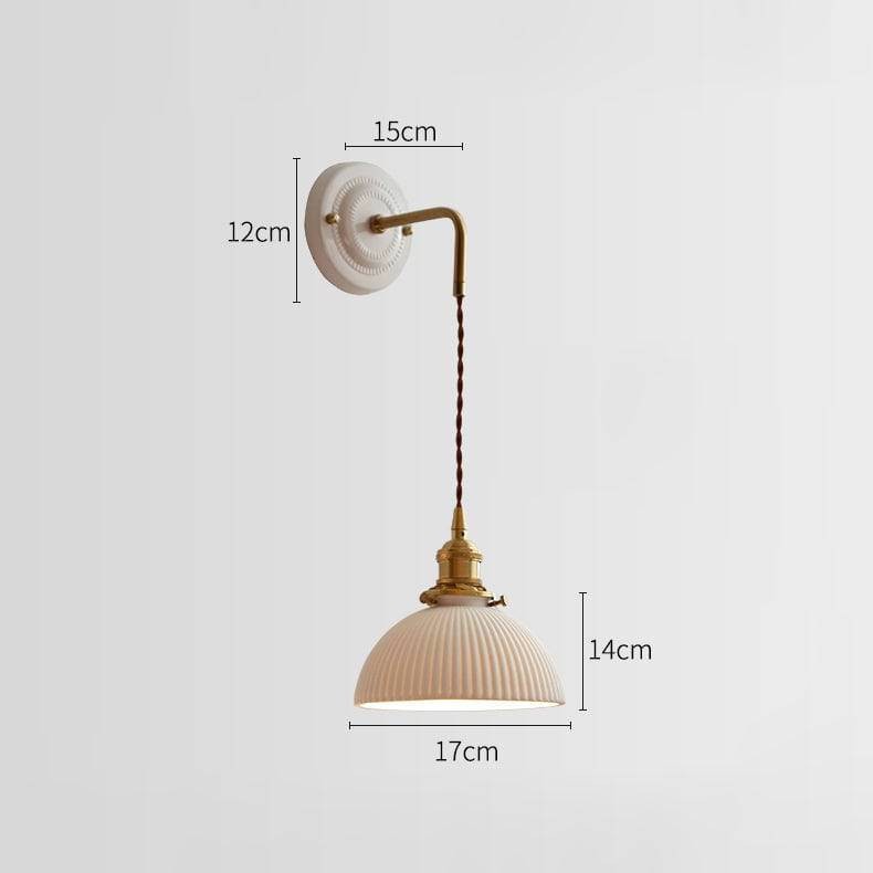 Decoratieve keramische wandlamp HL1807
