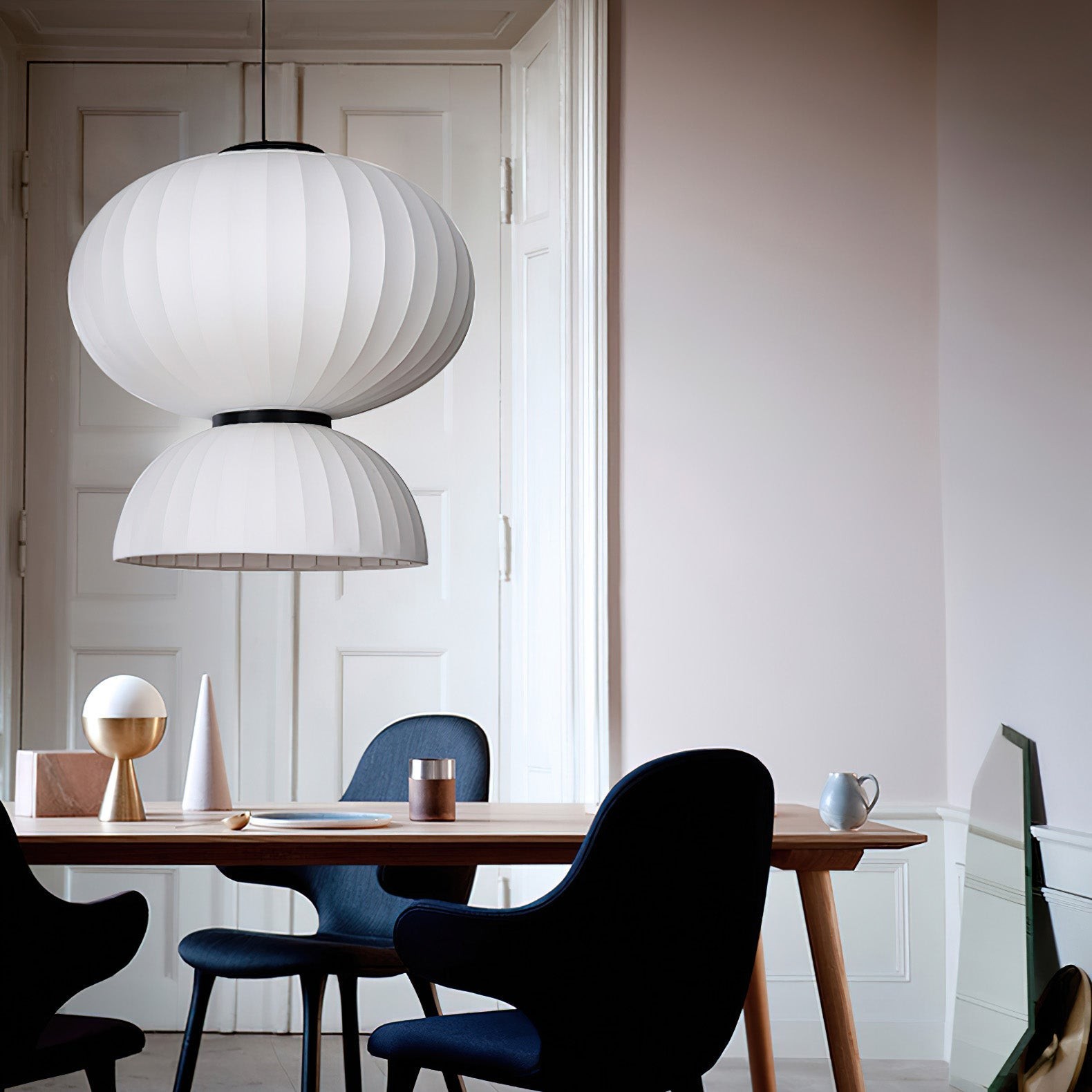 Moerbei Zijden Lantaarn Hanglamp HL680