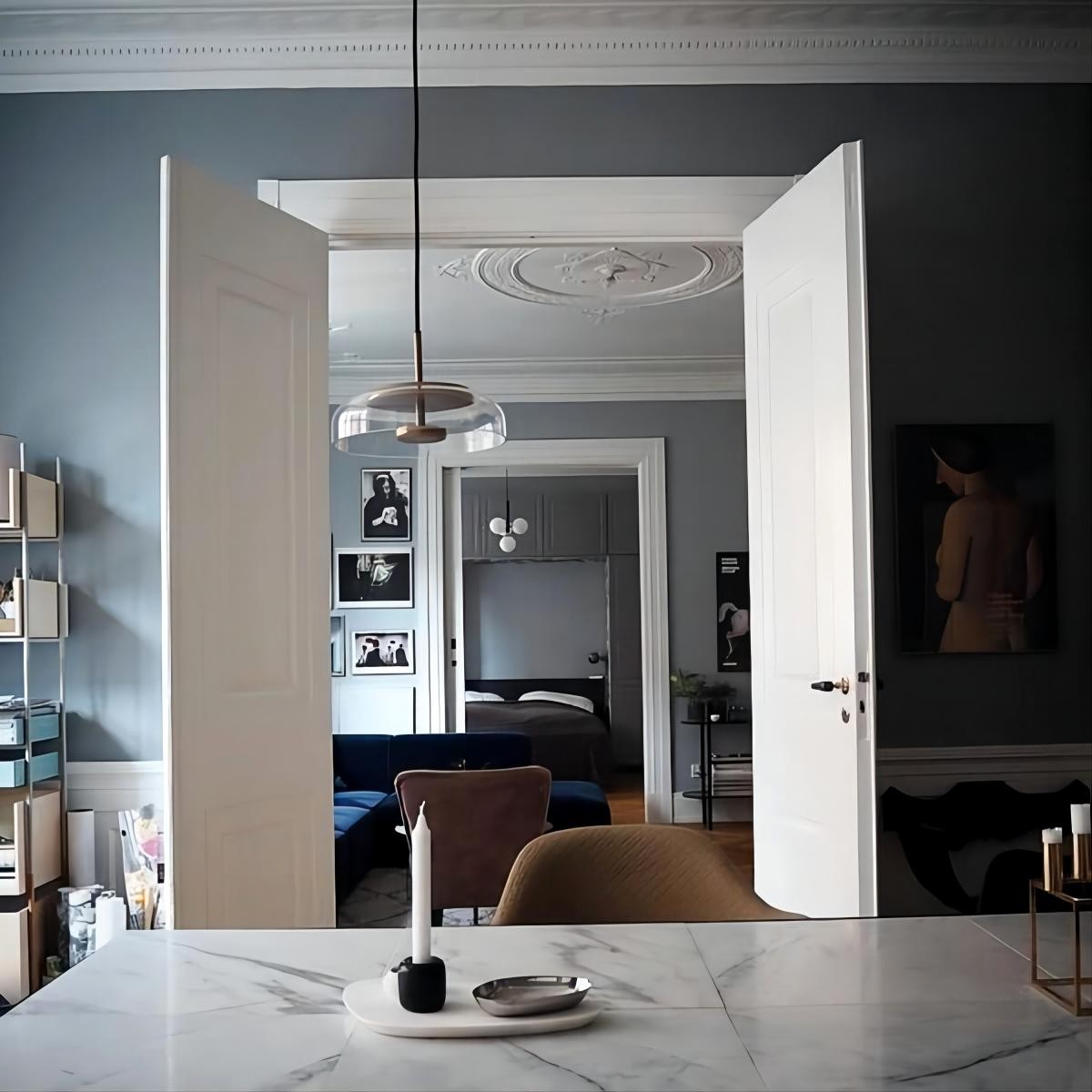 Blossi Ronde Glas Hanglamp Eettafel