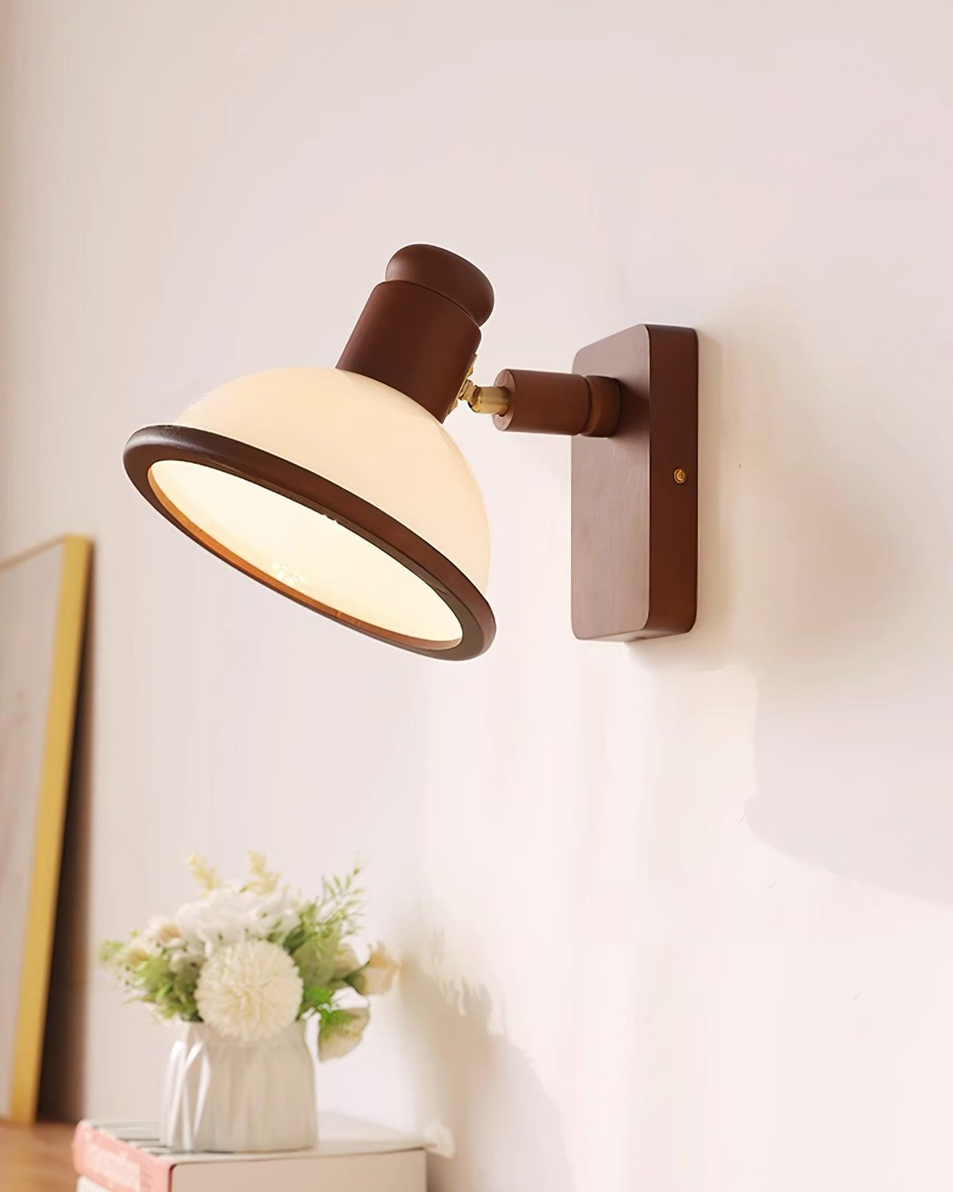 Moderne houten verstelbare leeslamp voor naast het bed HL528
