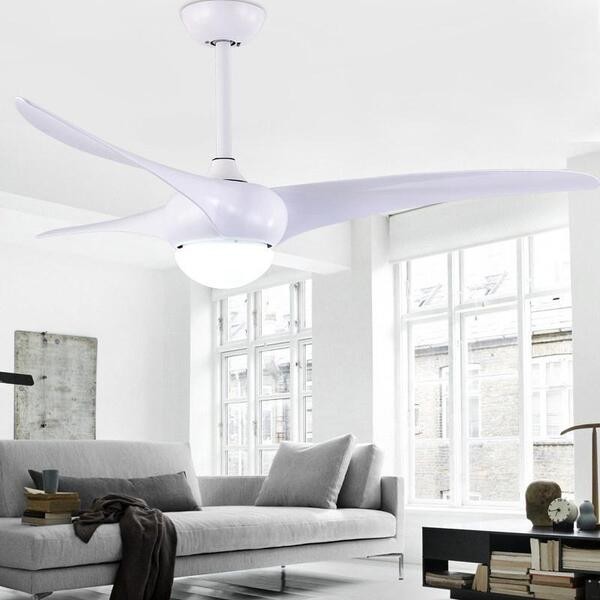 Scandinavische binnen LED metalen plafondventilator HL54
