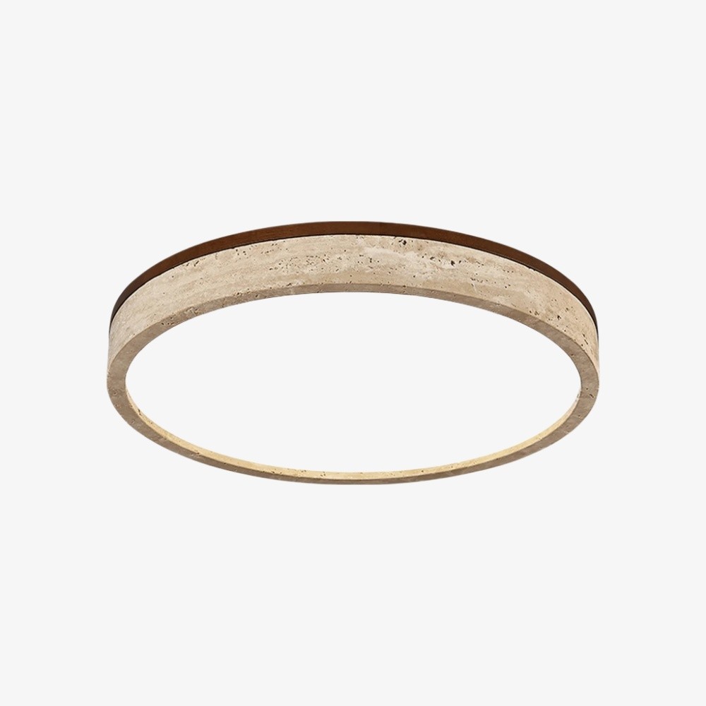 Zenthoris Travertin Plafondlamp Minimalistisch Inbouwmodel - Moderne Sfeerverlichting voor Hal HL2460