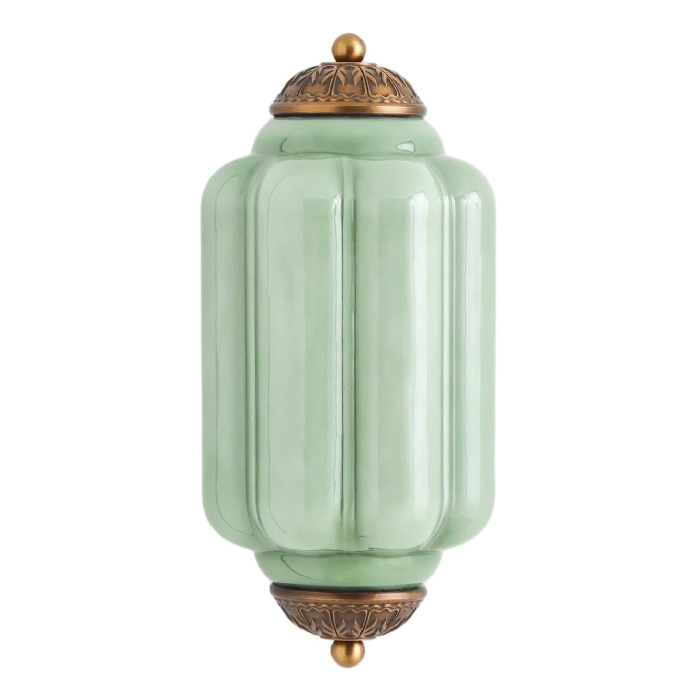 Eloise Long Pumpkin Retro Glazen Inbouw Wandlamp HL951
