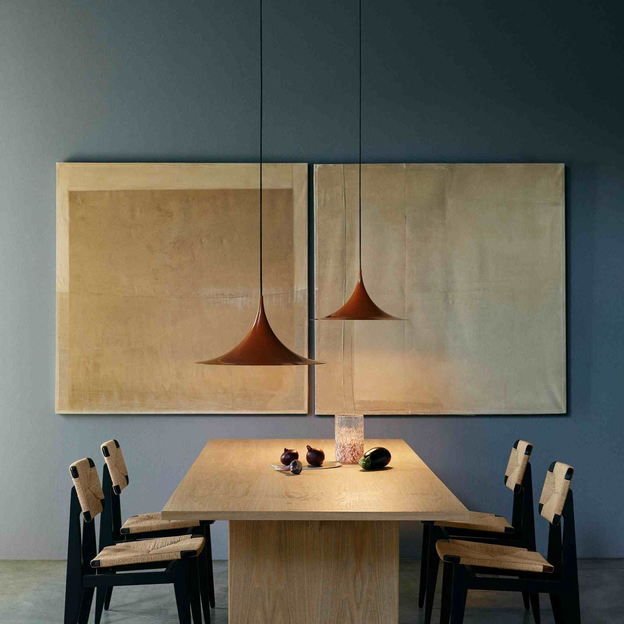 Mid Century Moderne Hoor Metalen Hanglamp