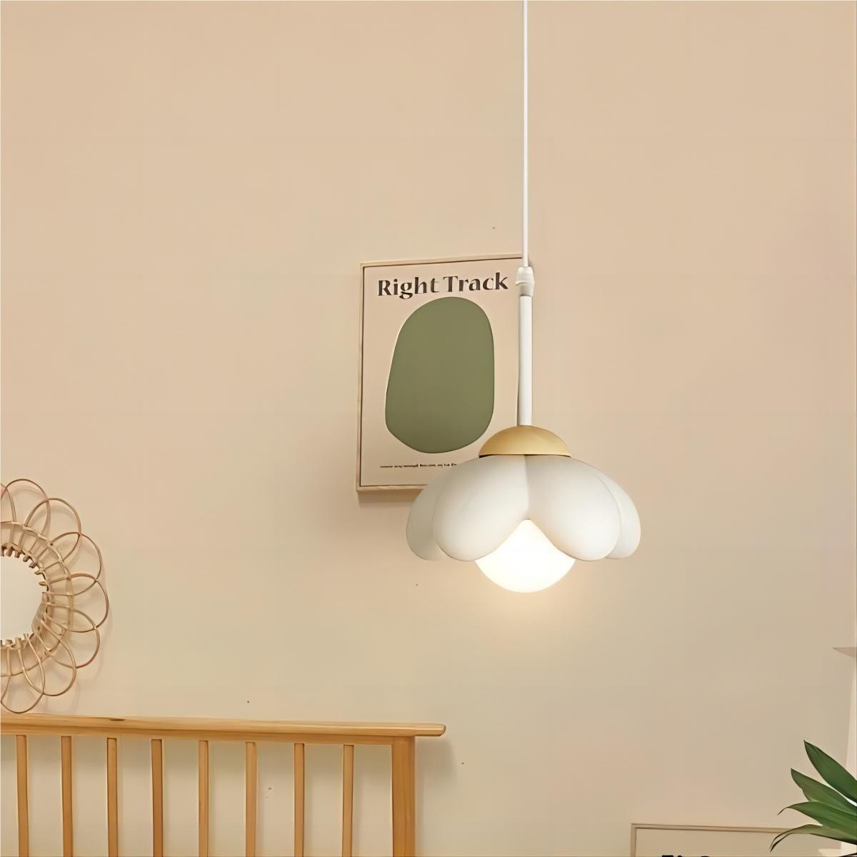 Moderne hanglamp met kersenbloesembloem HL193