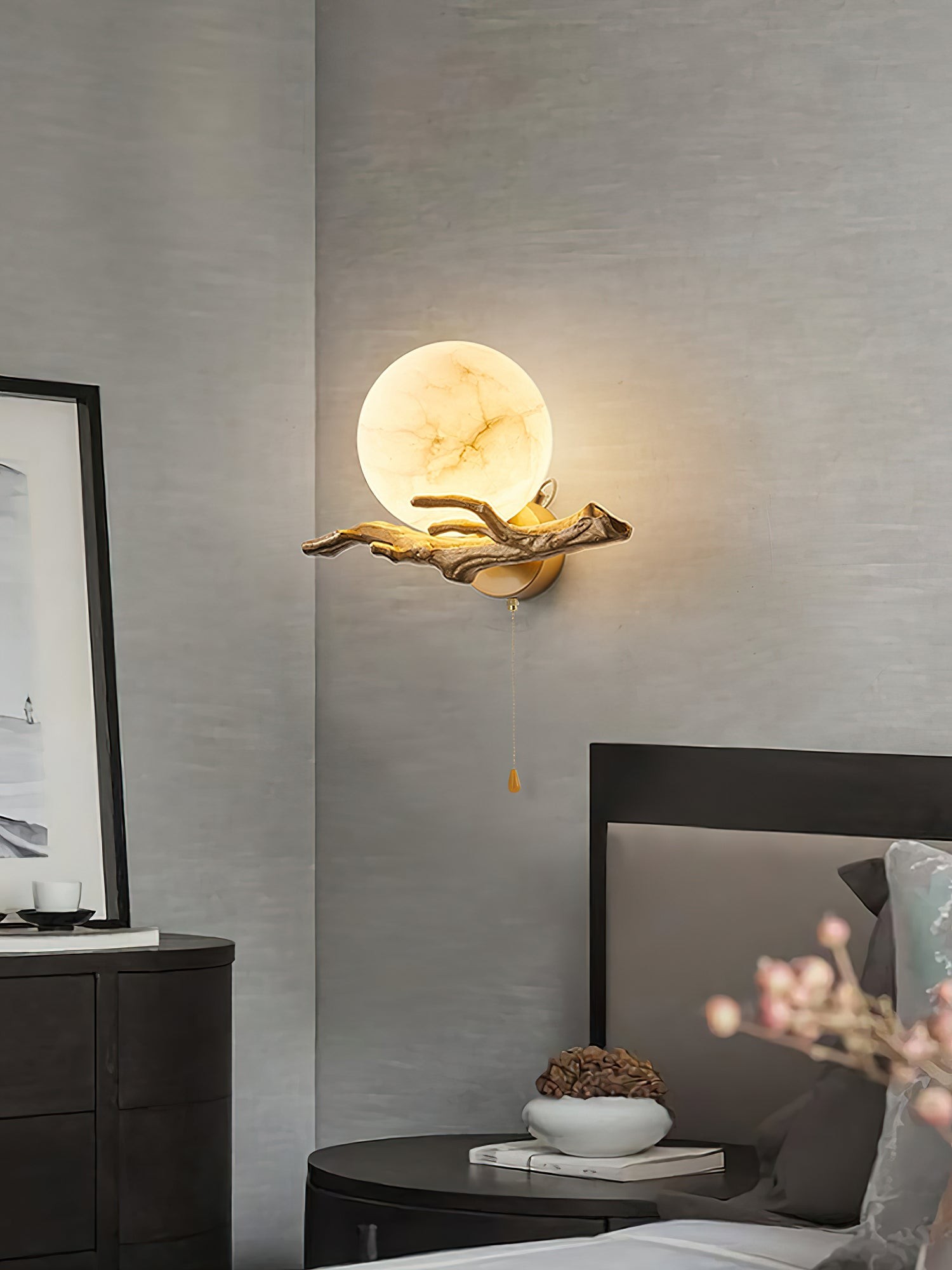 Retro Twigs Alabaster wandlamp HL2988