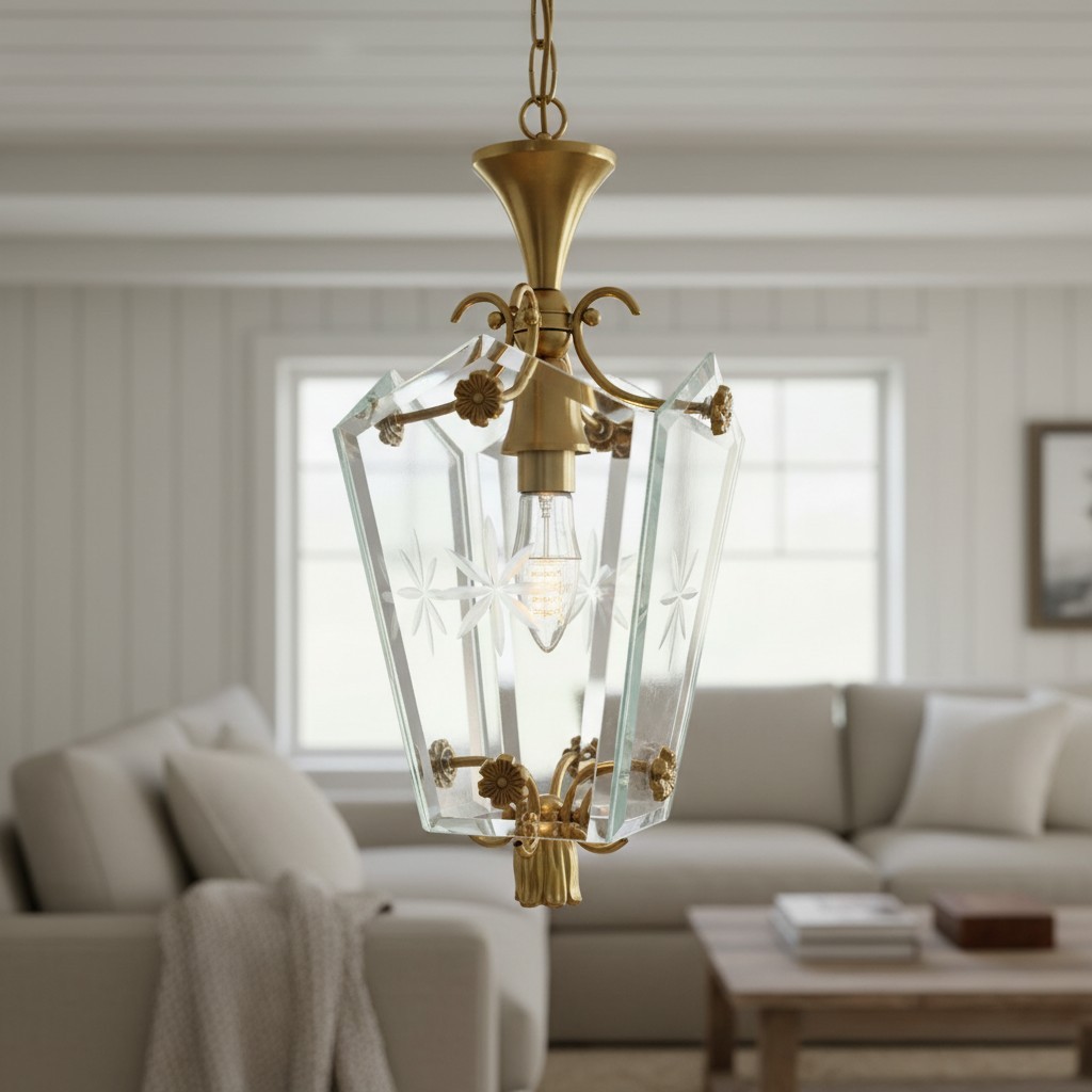 Kerise hanglamp met slanke glazen kap - design sfeerverlichting voor open ruimtes of lounges HL2294