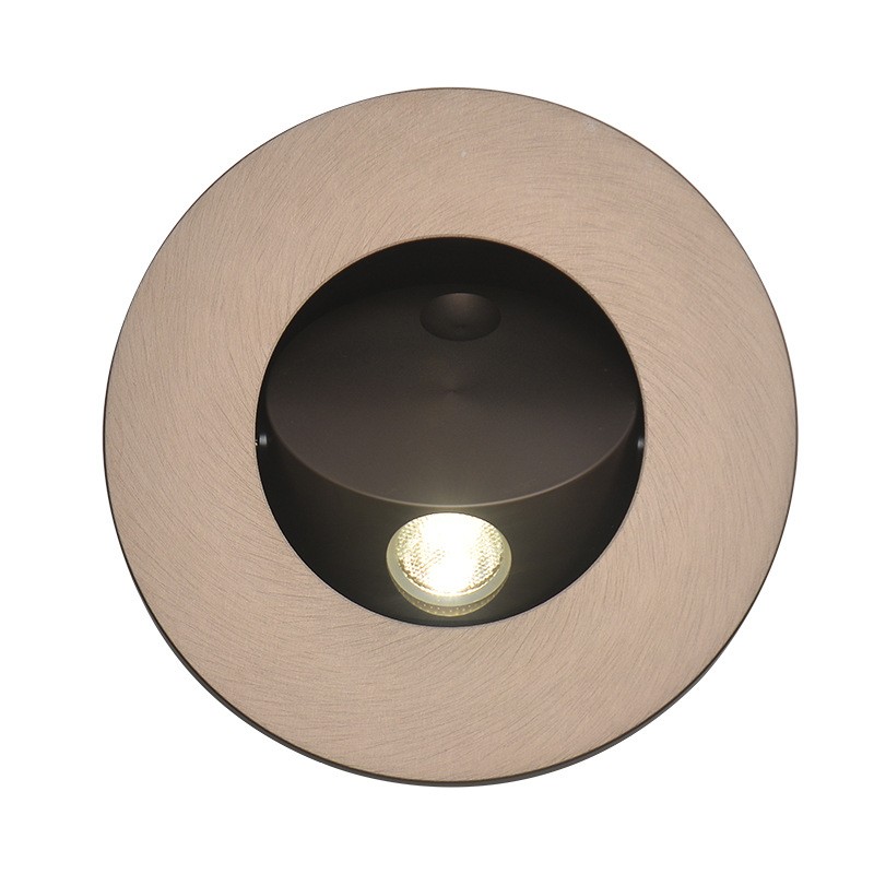 Draaibare inbouw led leeslamp voor naast het bed HL149