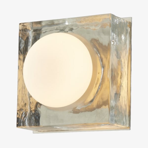 Vellaro wandlamp van glas en metaal - tijdloze stijl voor keuken- en kantoorverlichting HL1880