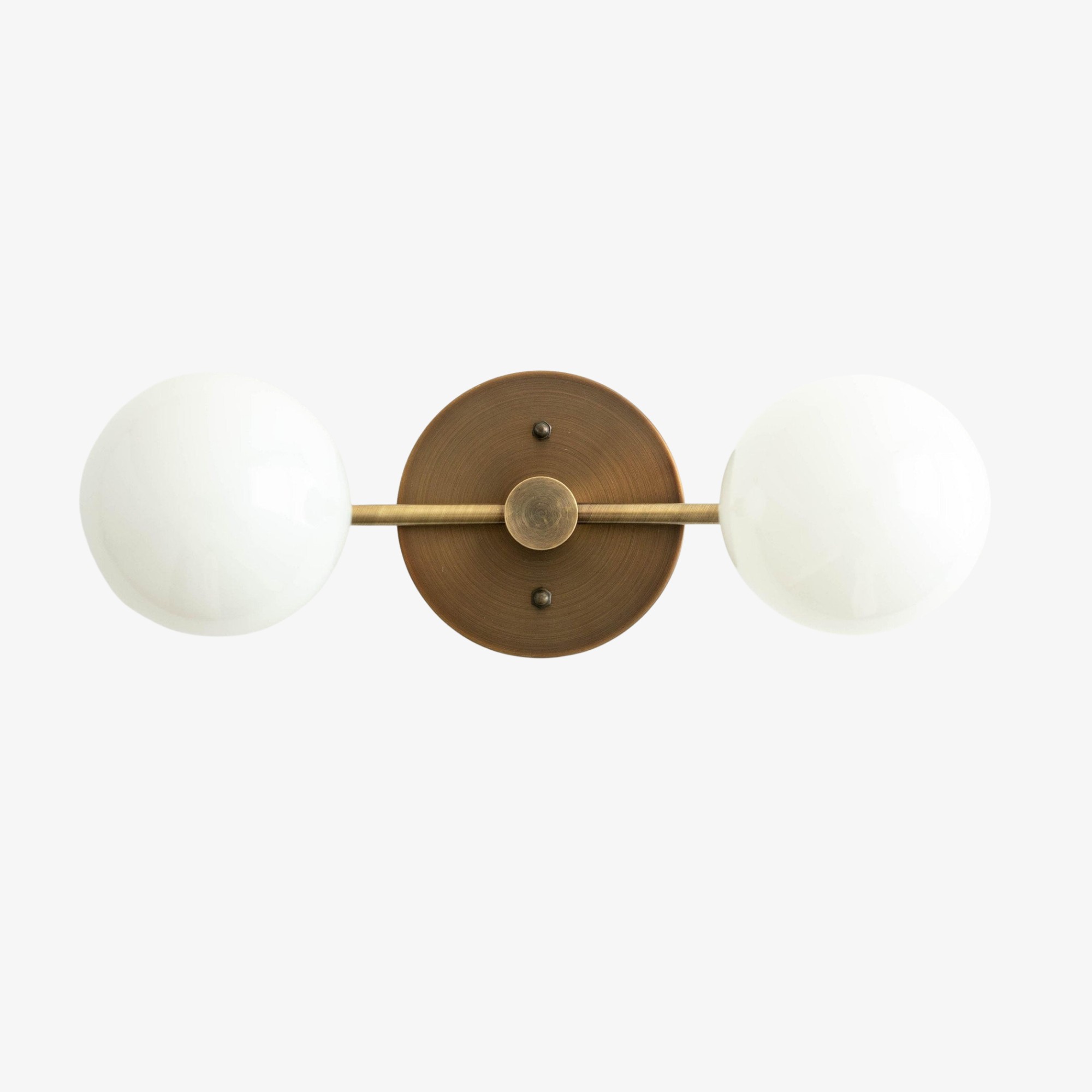 Glorica Glazen Badkamerlamp - Moderne Wandlamp van Messing voor Badkamerstijl HL1680