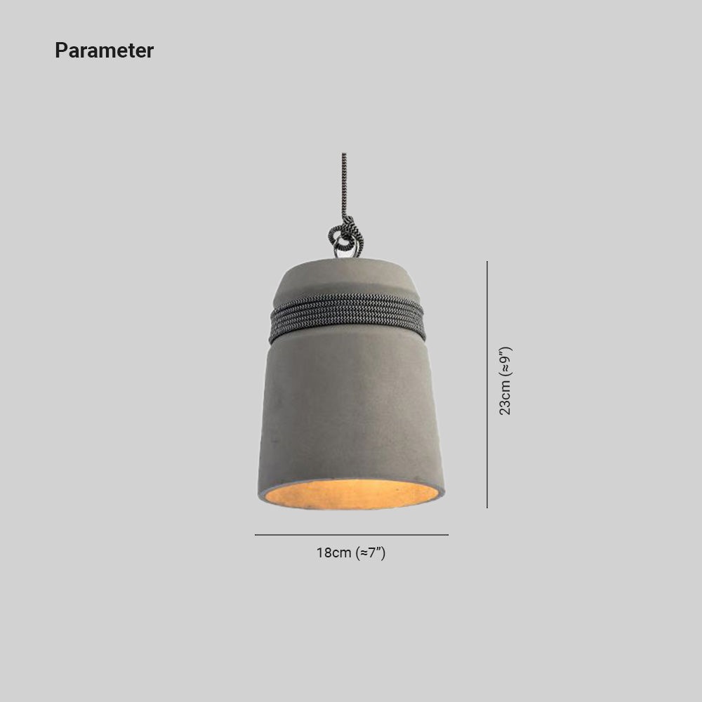 Nordic Cement Henneptouw Hanglamp HL928