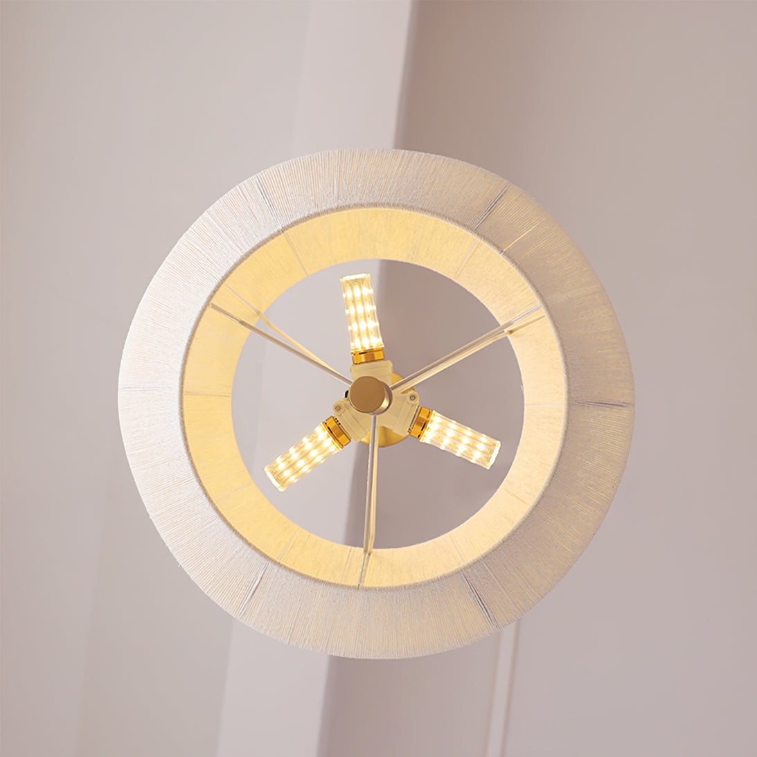 Japanse Wabi-Sabi-stijl geweven stoffen hanglamp HL880