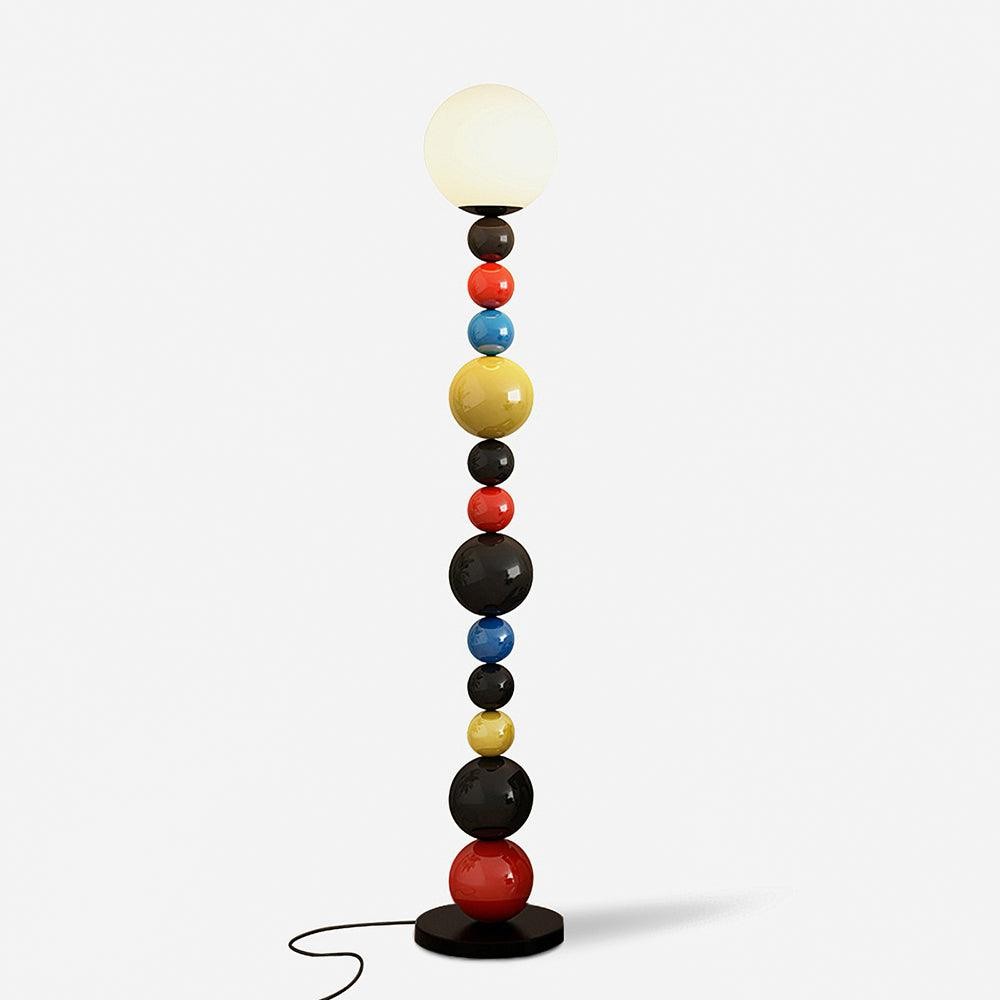 Kleurrijke ronde bol vloerlamp HL485