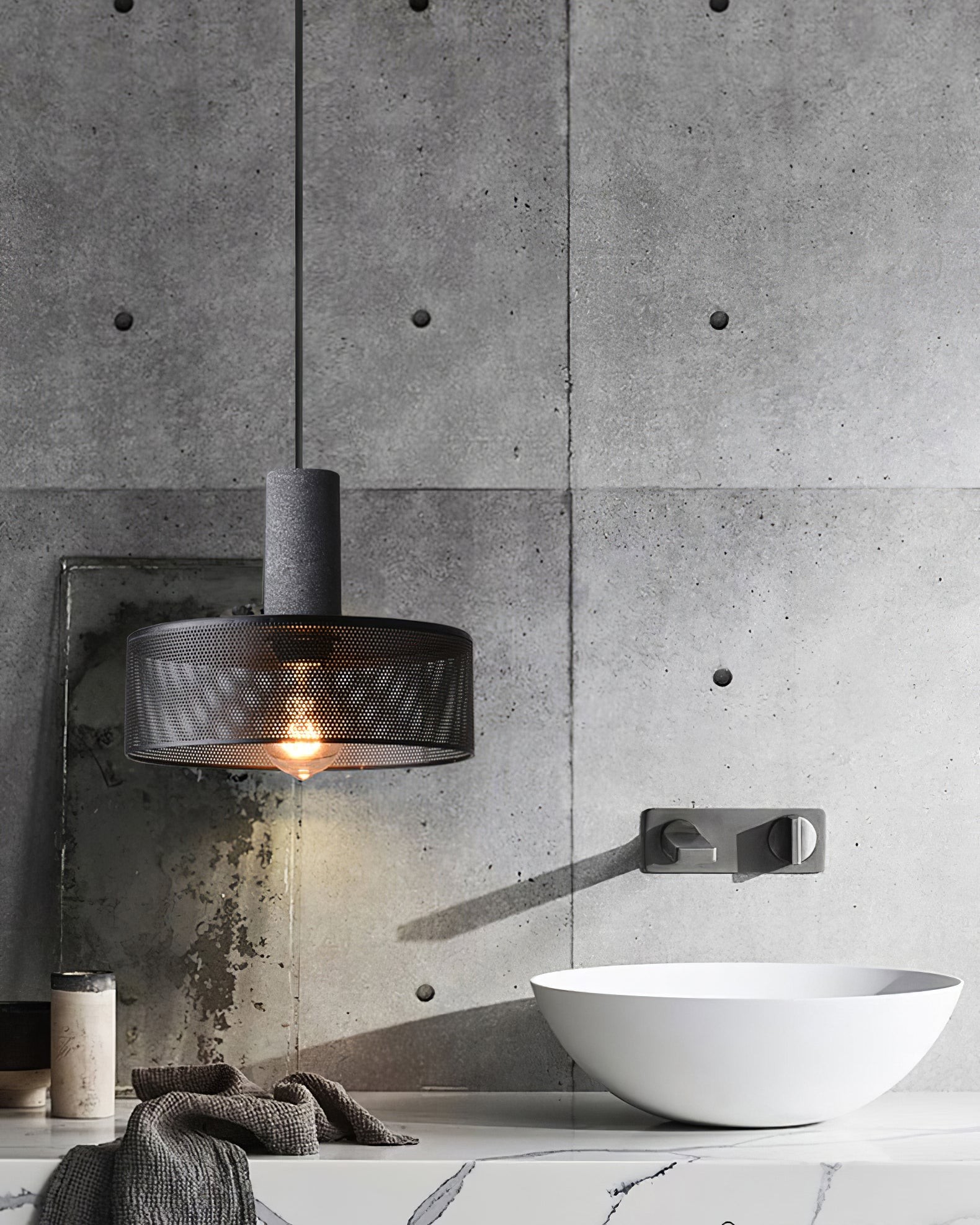 Cement Mesh Hanglamp HL503