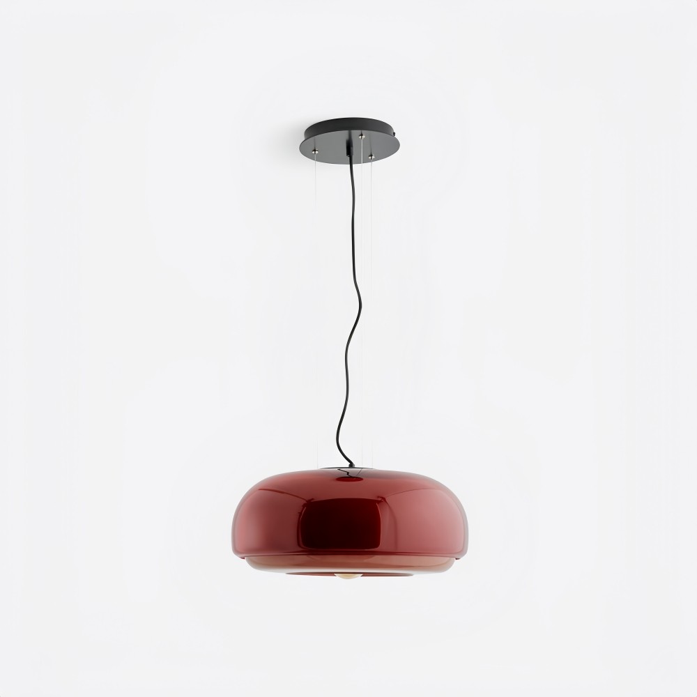 Clinco Macaron Hanglamp met Glas-in-lood - Moderne Hanglamp voor Eetkamer en Slaapkamer HL1098