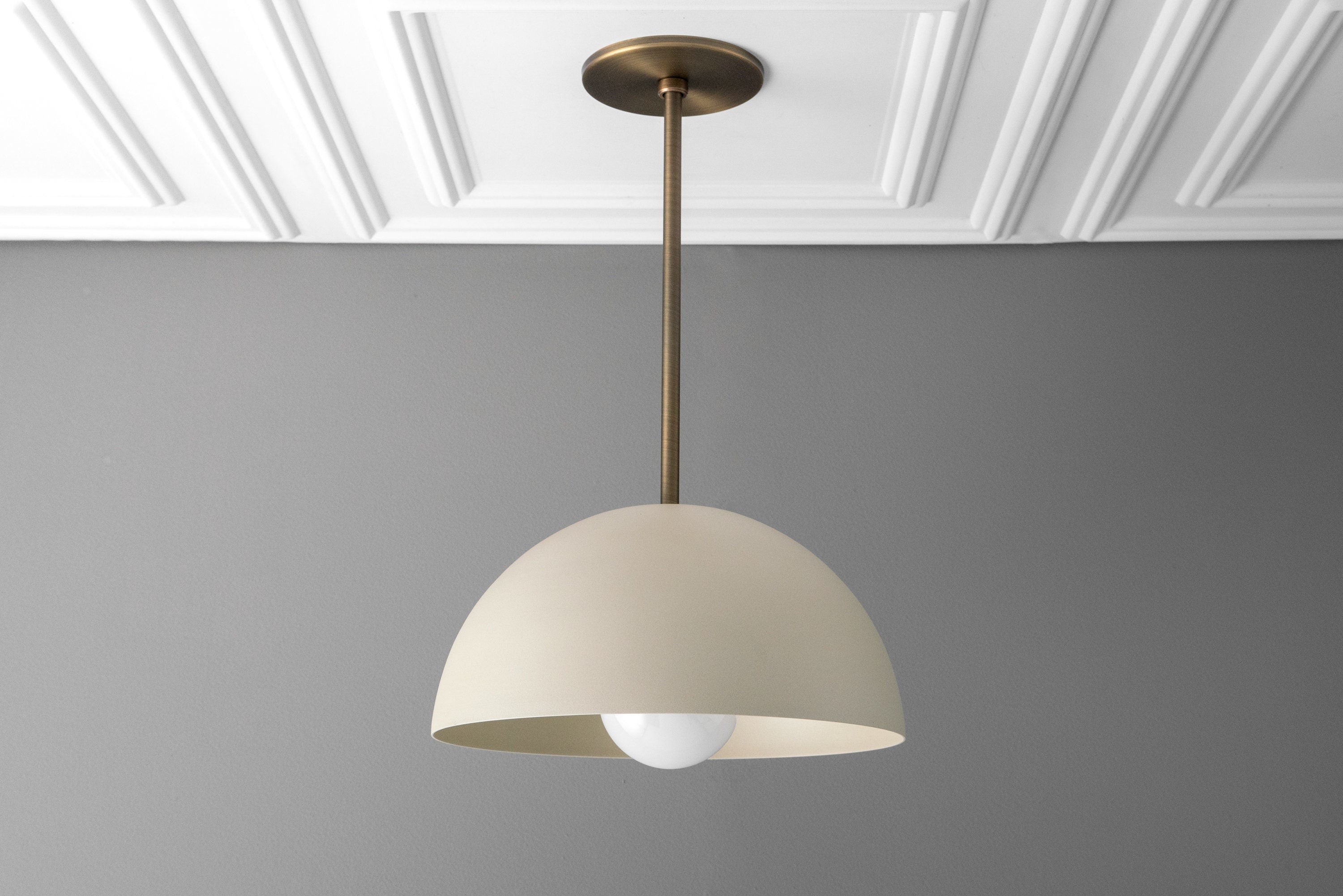 Metio Dome Neutral Dome Hanglamp - Moderne Metalen Accentverlichting HL1743