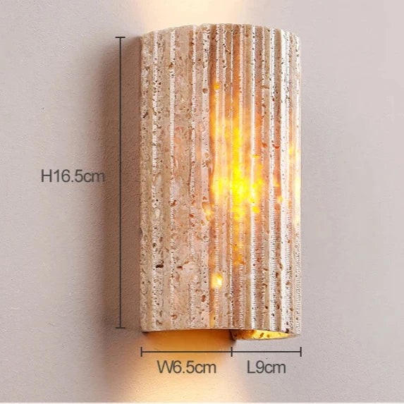 Solaro Travertine Tuin Buiten Wandlamp HL1282