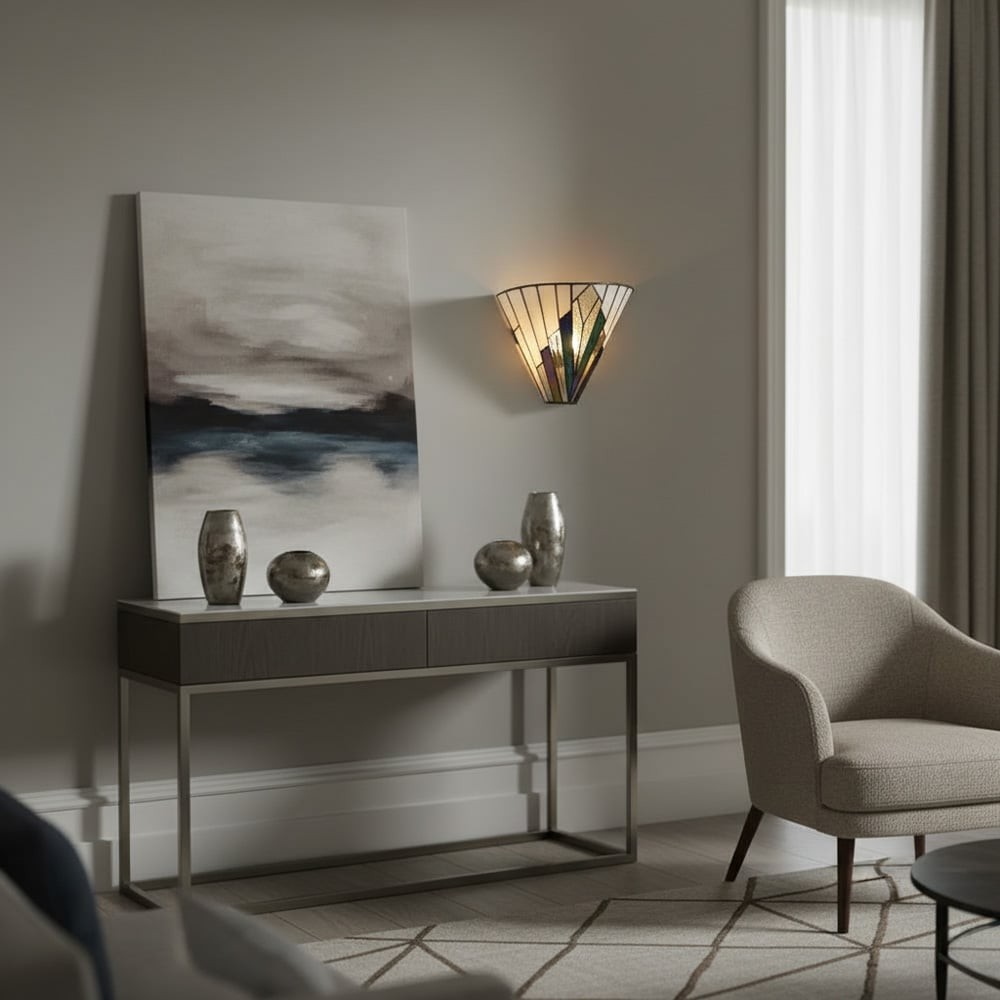 Astolyn Tiffany Artistieke Glazen Design Wandlamp - Hallway Radiance HL1827