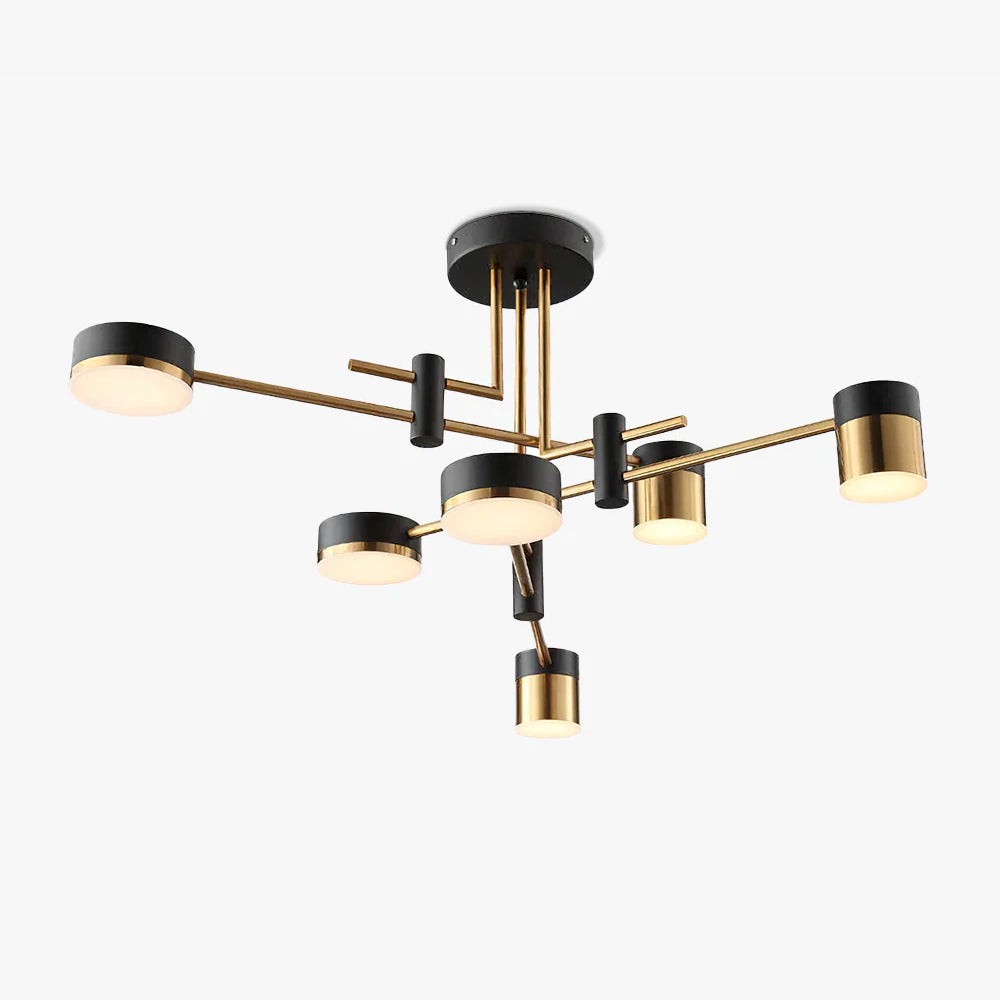 Luxe Spider Sputnik Design Metalen Schijf Plafondlamp HL1090