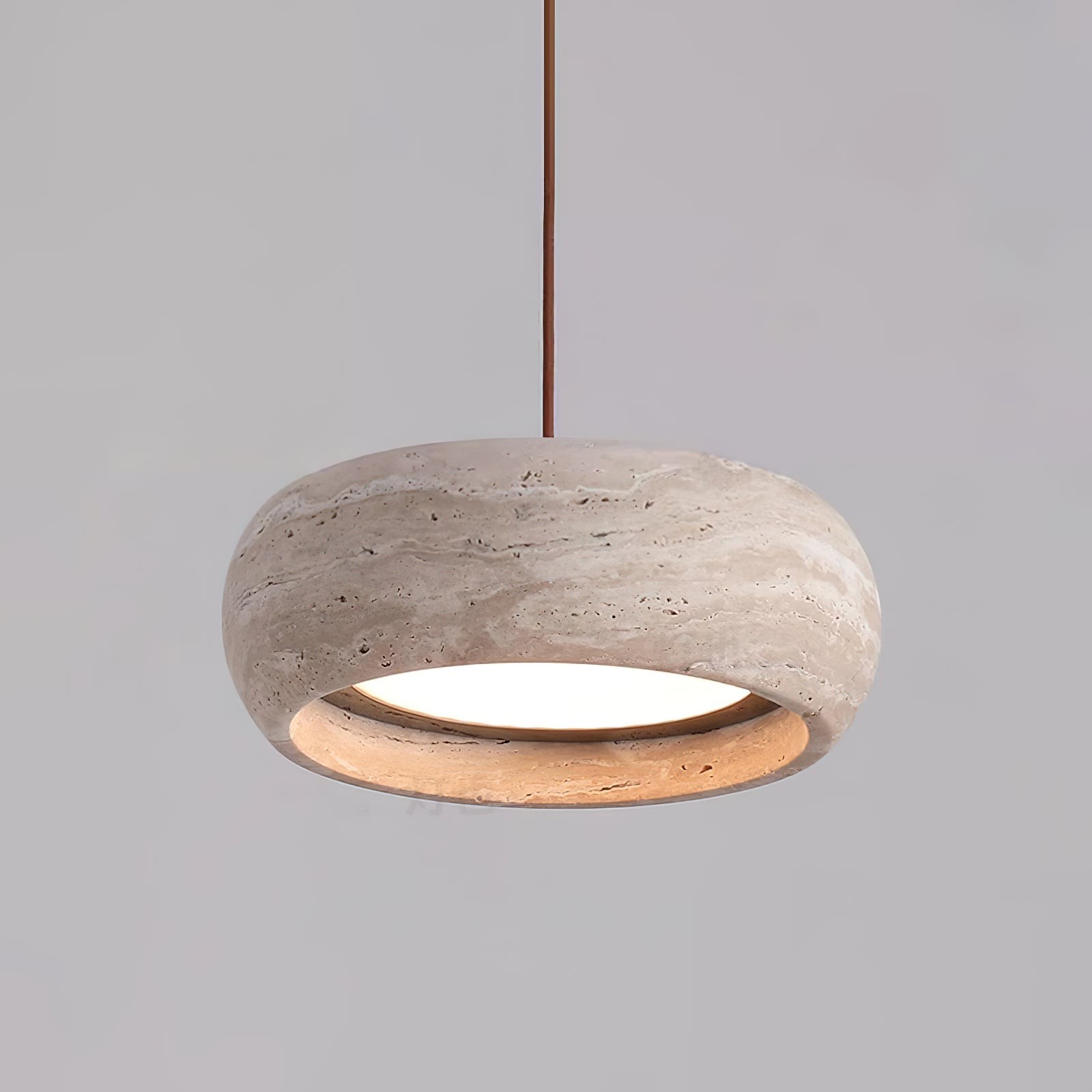 Travertin trommelvormige hanglamp HL3161