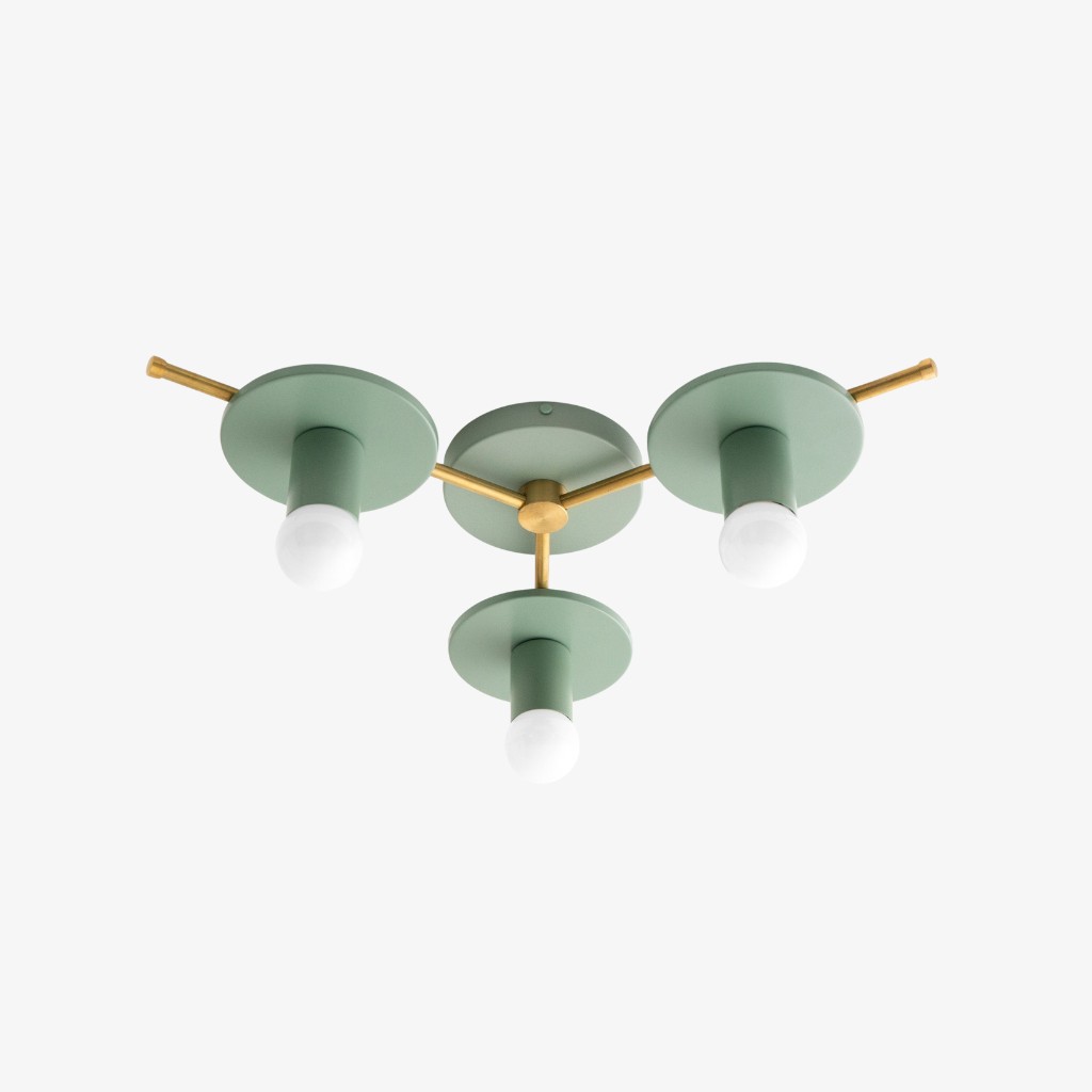 Radiro Globe Kleurrijke Plafondlamp - 3 Lichts Minimalistisch Armatuur HL1657