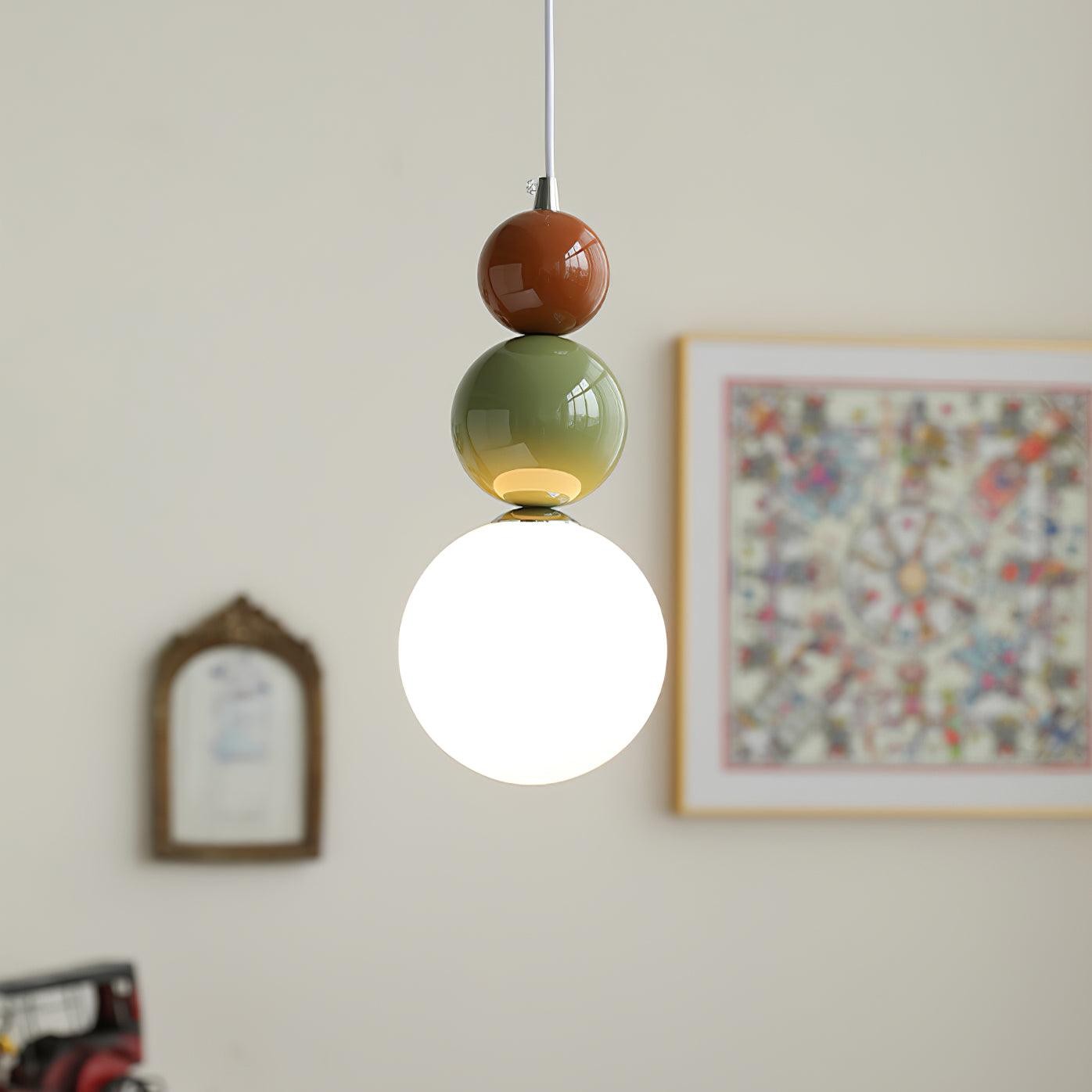Nordic Cream Moderne Eenvoudige Dot Hanglamp HL460