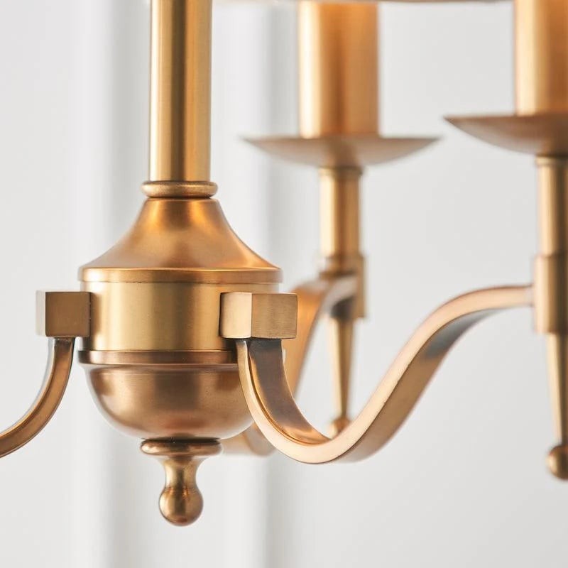 Tela Tijdloze Klassieke Elegante Stanford Kroonluchter met Meerdere Armen - Metalen Stoffen Verlichting voor Woonkamer HL2009