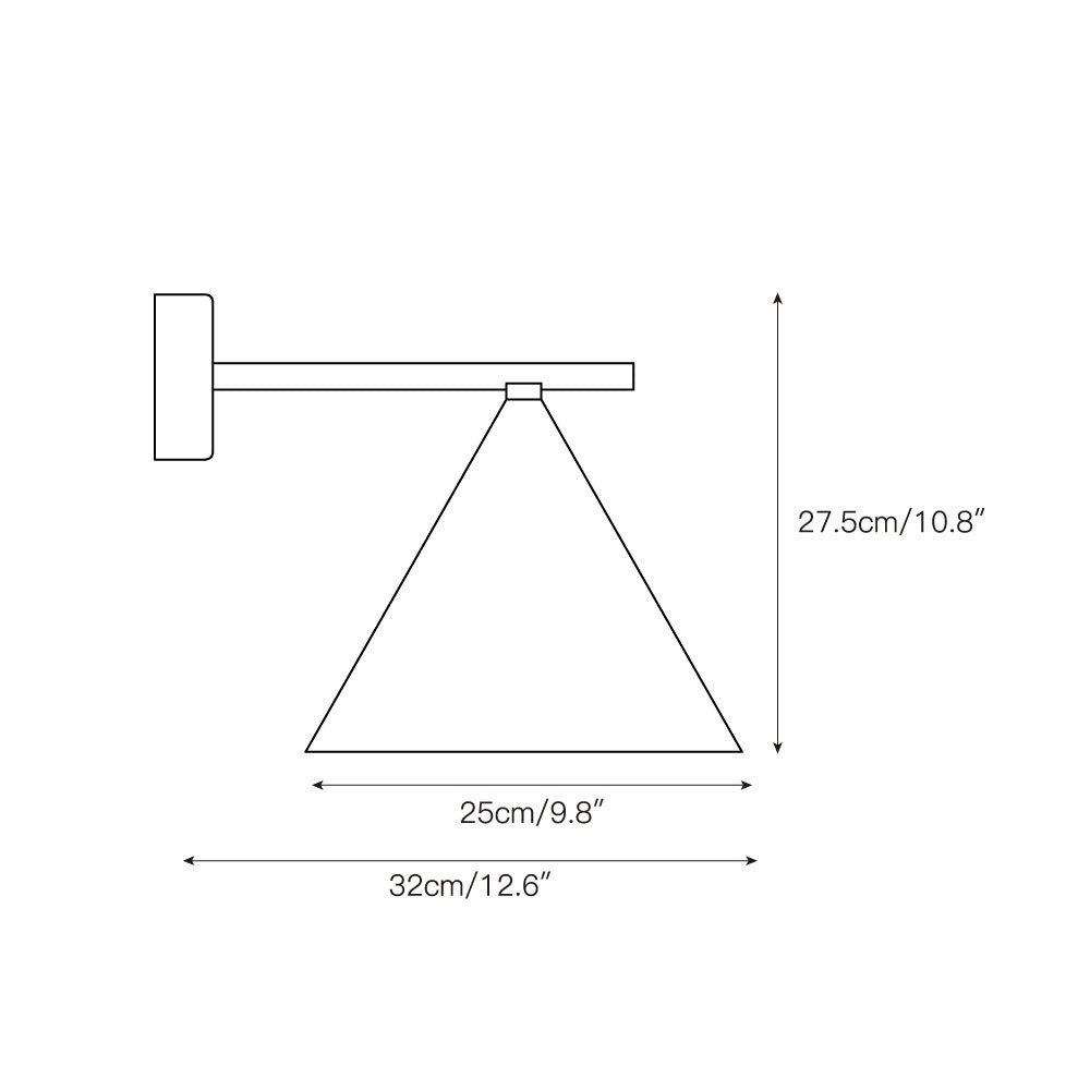 Kegelvormige wandlamp HL3307