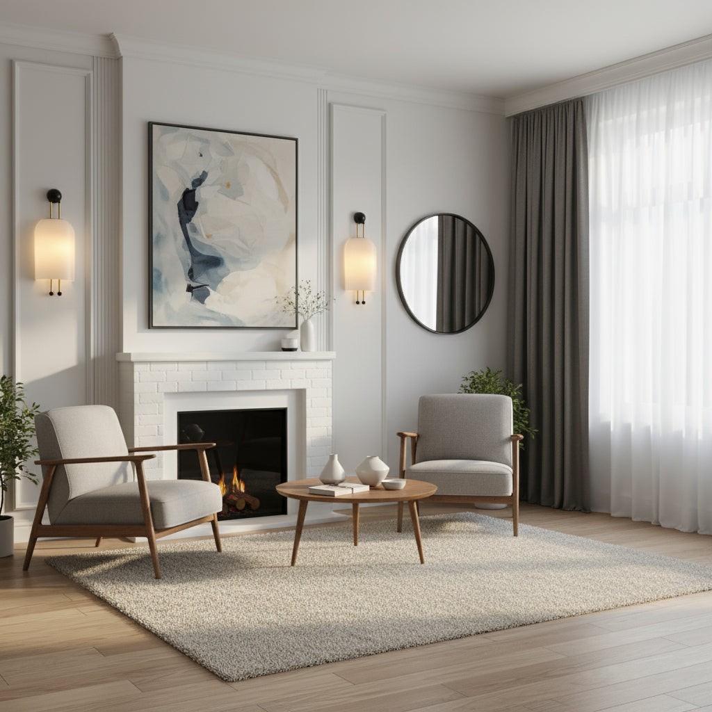 Wandlamp met glazen lantaarn HL3031