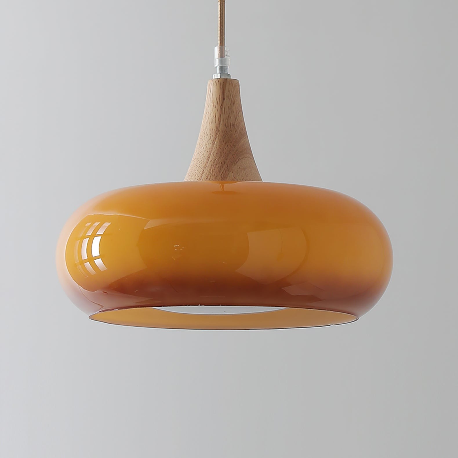 Bauhaus Design Oranje Schijf Hanglamp HL1055
