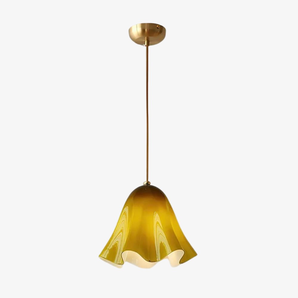 Bellina Artistieke Glazen Hanglamp - Moderne Bloei Geïnspireerde Hangende Plafondlamp HL1641