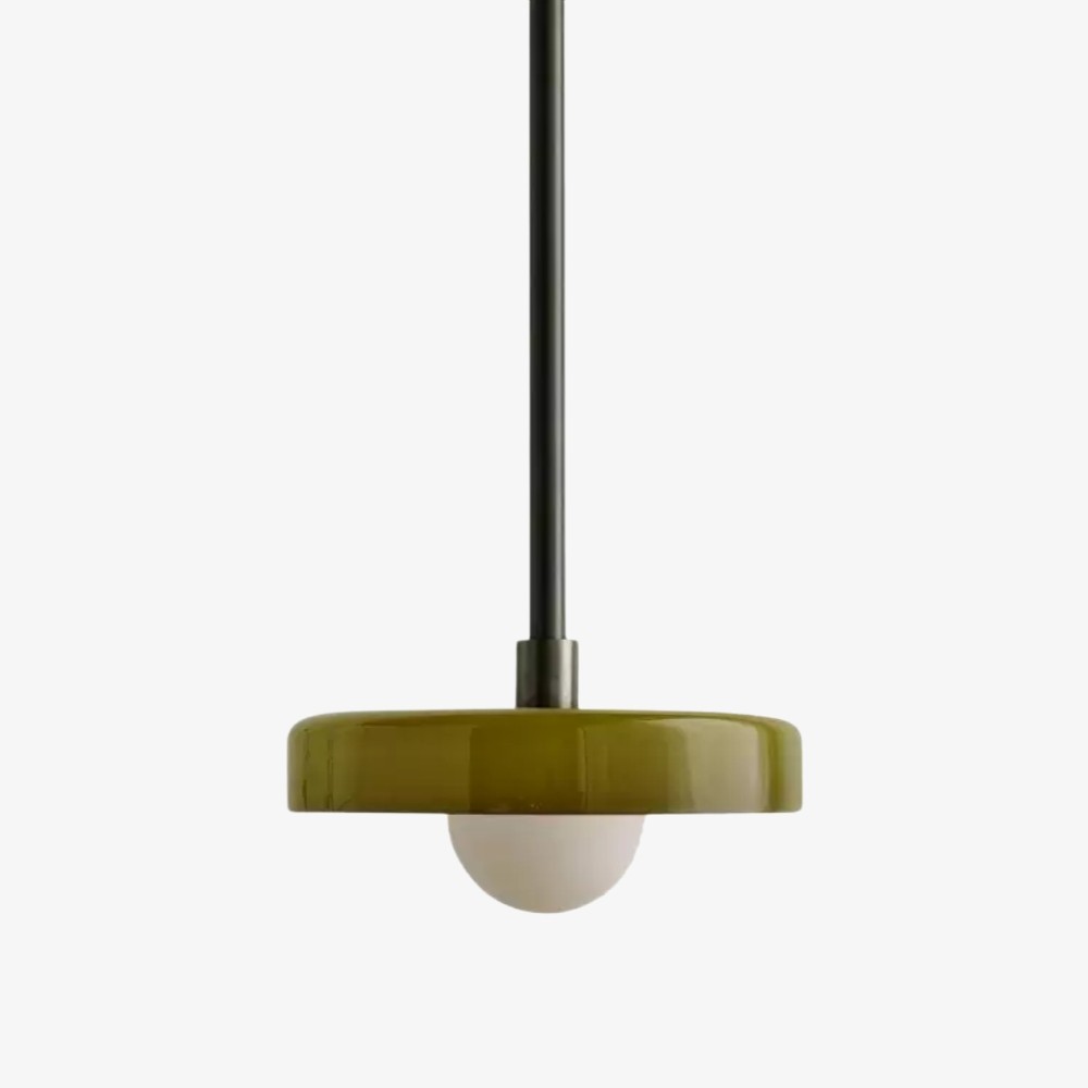 Kalo moderne hanglamp - Slanke metalen staaf en bolvormig glazen ontwerp HL2260