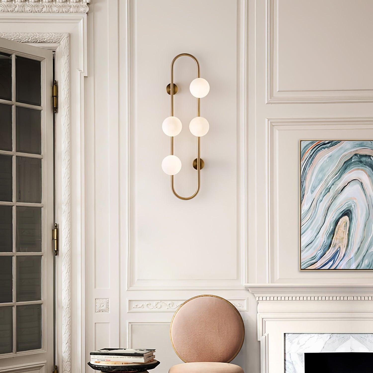 Nordic Modern Geometrische Glazen Bol Wandlamp HL400