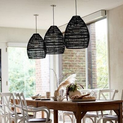 Rustieke Rieten Mand Rotan Kooi Hanglamp HL161