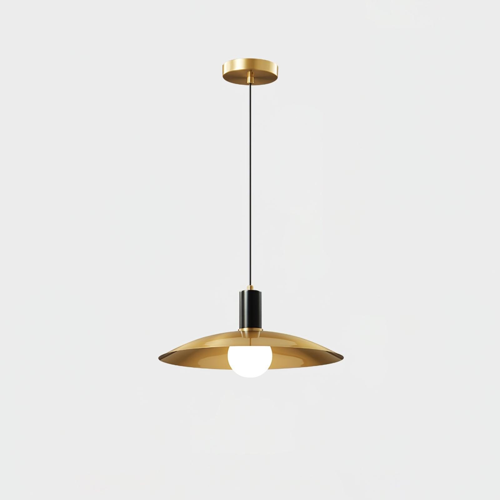 Messing hanglamp met uitlopende arm HL2914