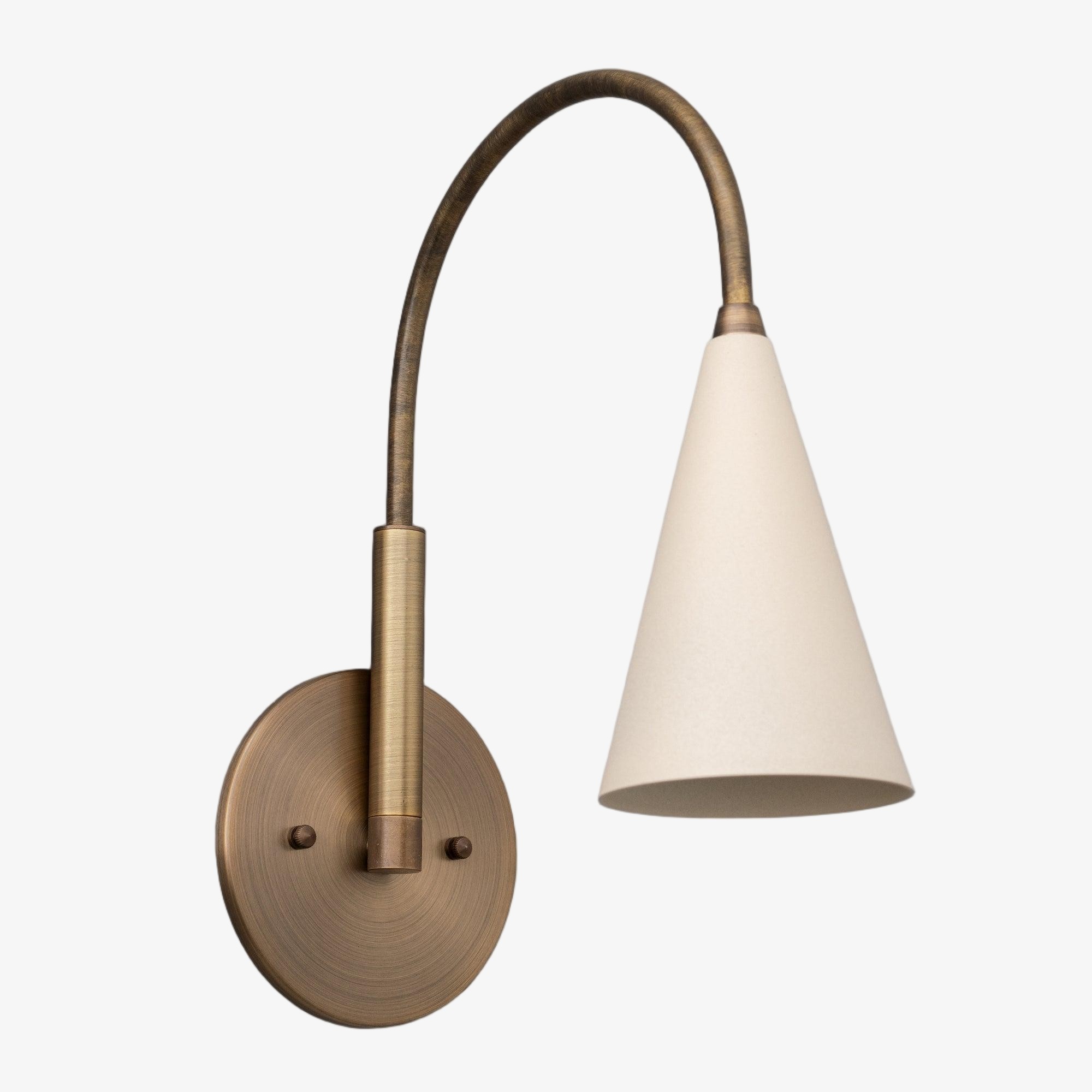 Curva Metalen Vintage Wandlamp - Elegante Kegelvormige Kap voor Slaapkamers HL1756
