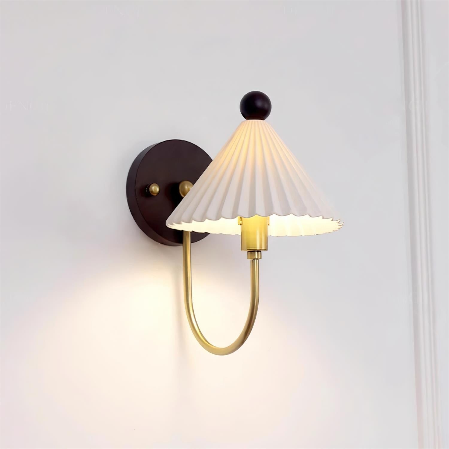 Nordic massief houten nachtkastje wandlamp HL1267