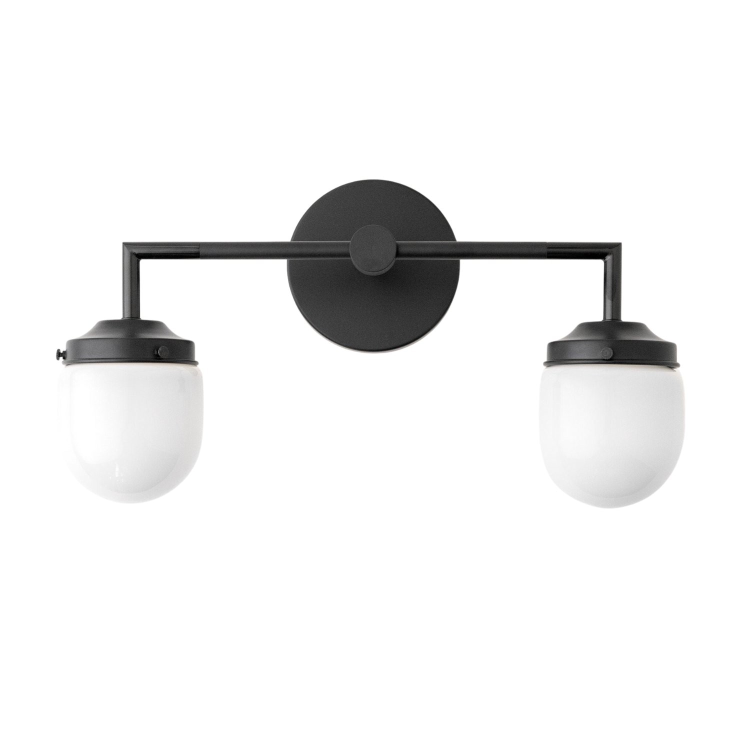 Opaalglas dubbele wastafellamp - Vintage stijl badkamer dubbele wandverlichting HL1665