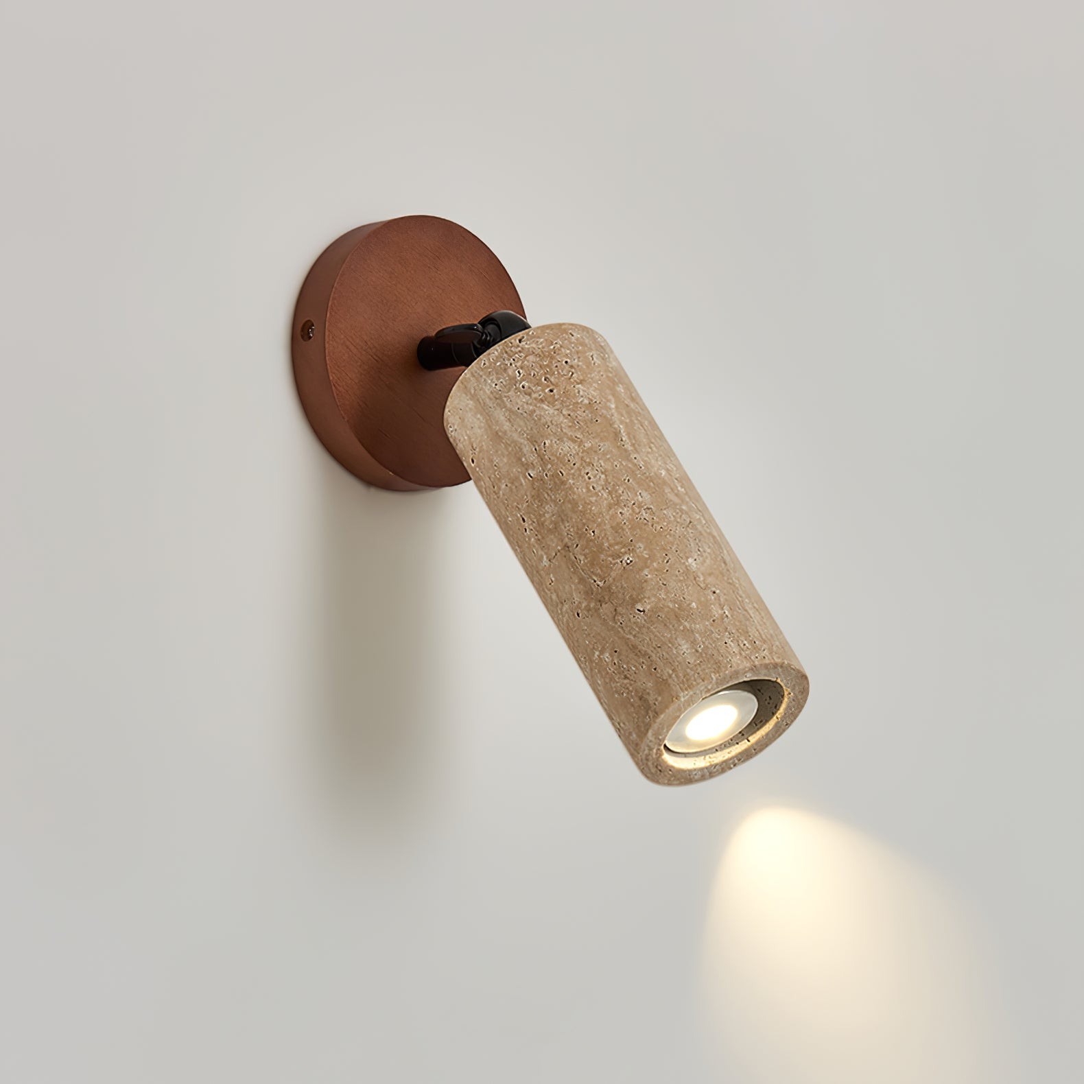 Wabi-Sabi Travertine Verstelbare Wandlamp HL851