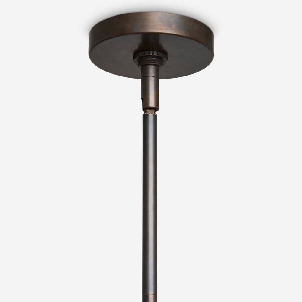 Shella Moderne kroonluchter met vijf bollen - Hanglamp van hout, metaal en glas voor slaapkamer of eetkamer HL1864
